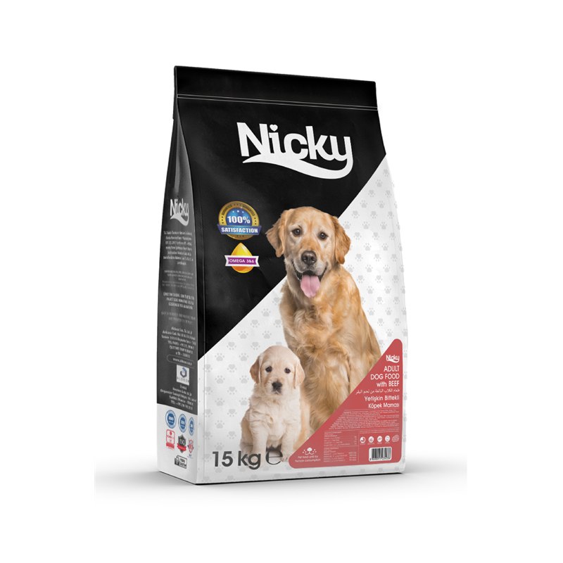 Nicky Sığır Etli Köpek Maması – Eco