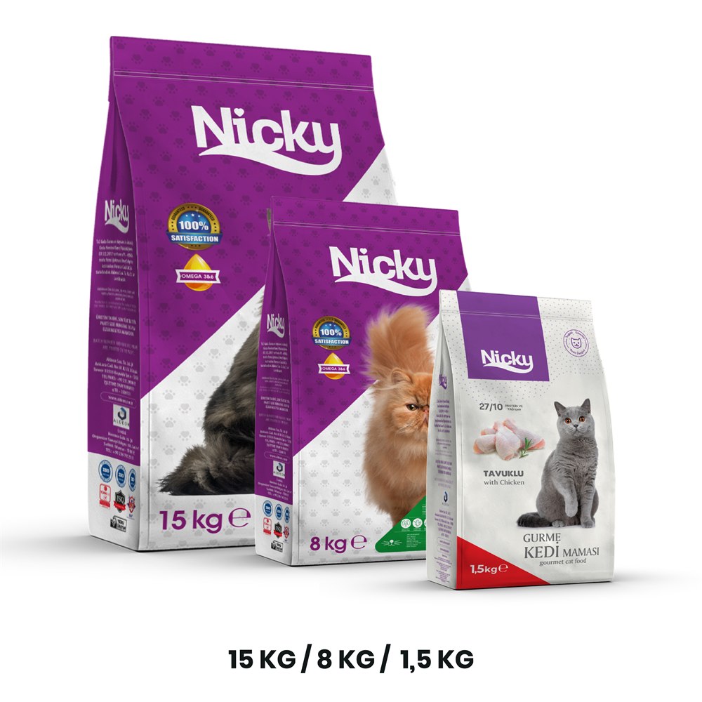 Nicky Adult Cat Gourmet Food with Chicken