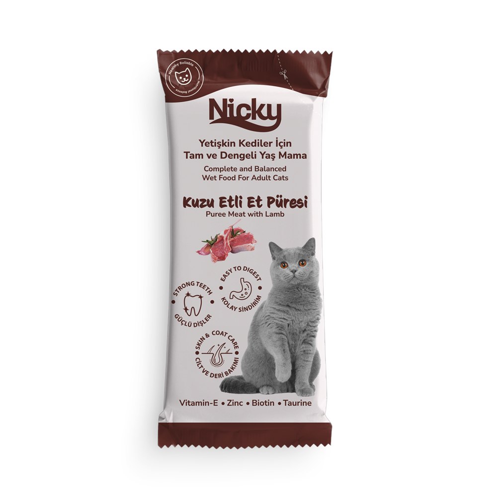 Nicky Adult Cat Puree Meat with Lamb