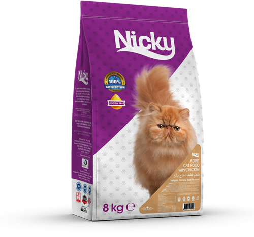 Nicky Chicken Cat Food 8KG