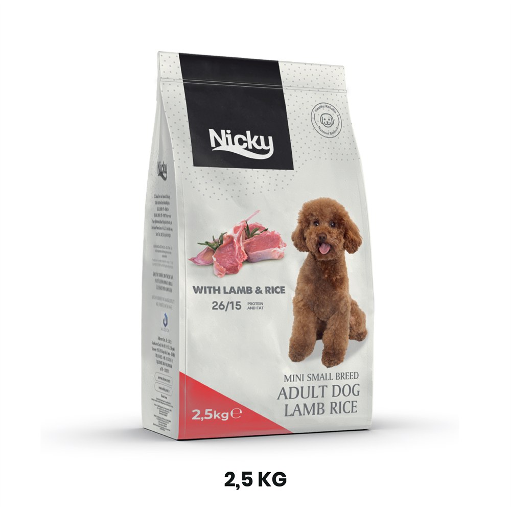 Nicky Mini Small Breed Adult Dog Food with Lamb & Rice
