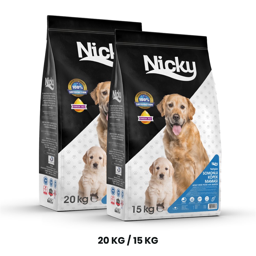 Nicky Adult Dog Food with Salmon