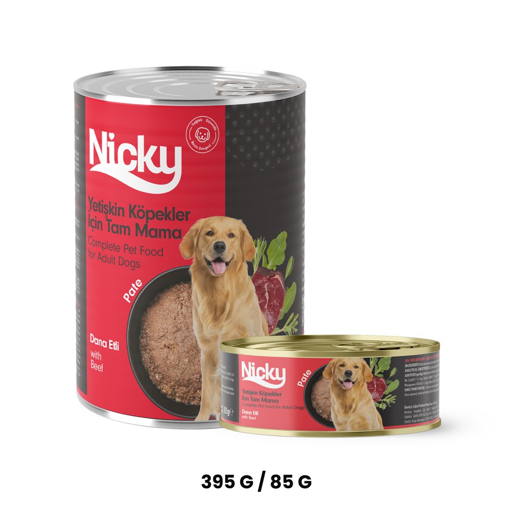 Nicky Adult Dog Pate with Beef