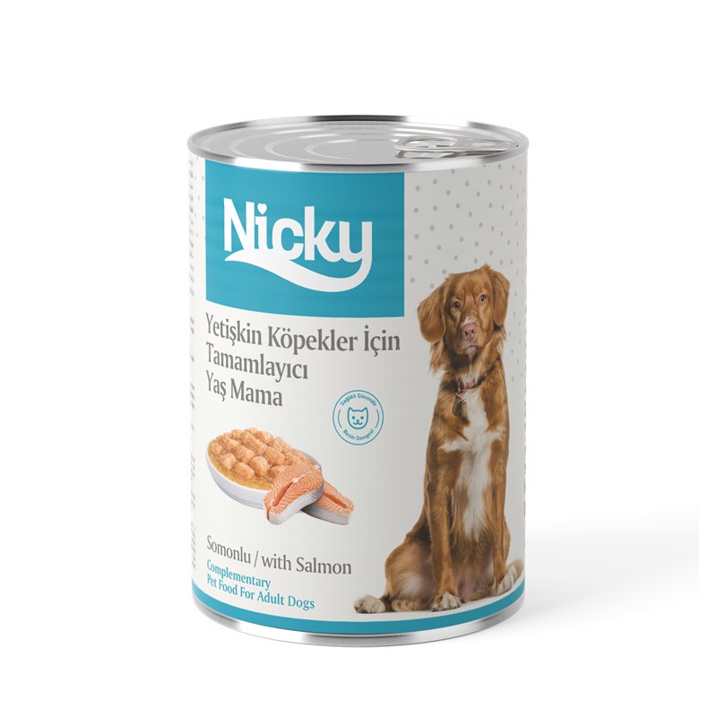 Nicky Adult Dog Meaty Chunks with Salmon in Gravy