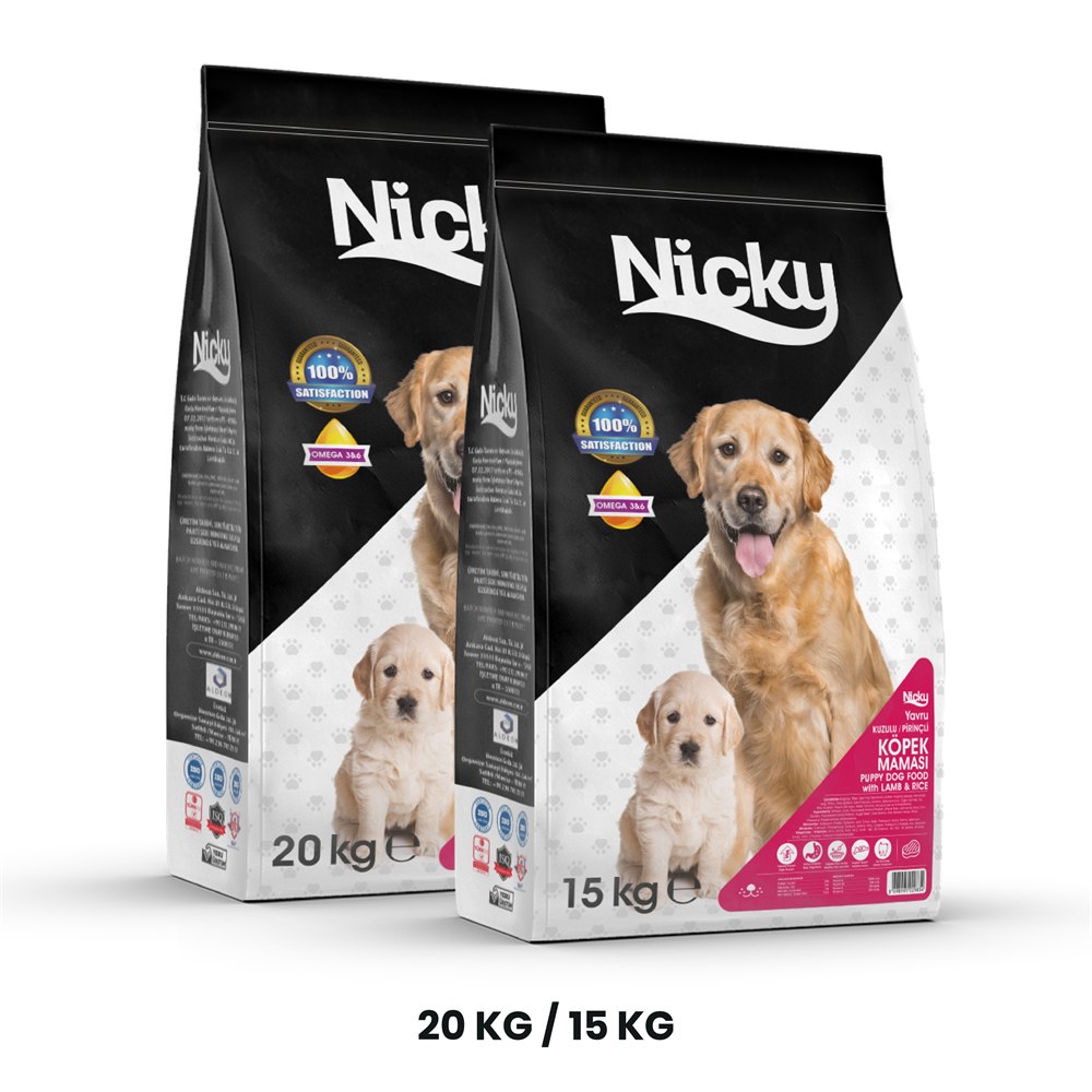 Nicky Puppy Dog Food with Lamb & Rice – Premium