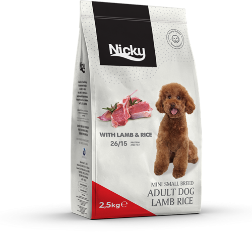 Nicky Small Breed Lamb / Rice Dog Food Adult - High Protein