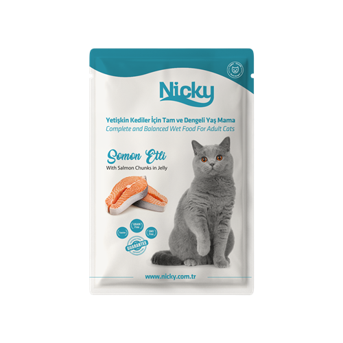 Nicky Adult Cat Wet Food – With Salmon
