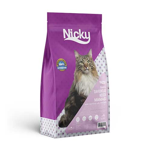 Nicky Tavuklu Kedi Maması 